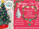 Vintage Tree Painting Class Thursday December 4th 6-8pm