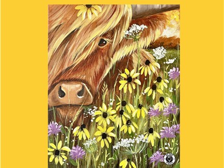 Hello Highland Canvas Paint and Sip