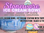 Stoneware Ice Cream Bowl Paint & Ice Cream Party!