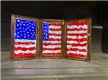 You Had Me at Merlot - Tripartite American Flag - Fused Glass - Friday June 21st - $55