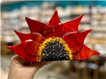 You Had Me at Merlot - Sunflower - Fused Glass - Aug 15th - $38