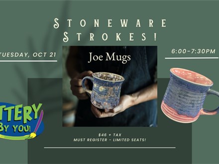 Stoneware Strokes! Joe Mugs