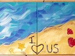 I LOVE US!  Couples Canvas