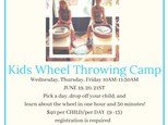 June Kids Wheel Throwing Camp