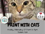 Paint with Cats @ The Pigeon & The Hen Pottery 