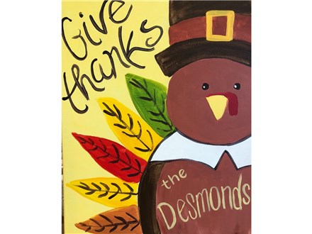 Mt. Washington Kids Turkey Canvas - Nov 1st 