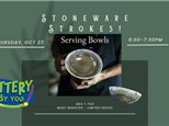 Stoneware Strokes! Serving Bowls