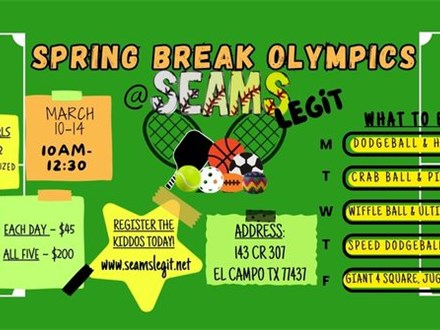 SPRING BREAK OLYMPICS - INDIVIDUAL DAYS