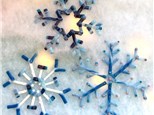 You Had Me at Merlot - Snowflakes - Fused Glass - Saturday Dec 7th - $48