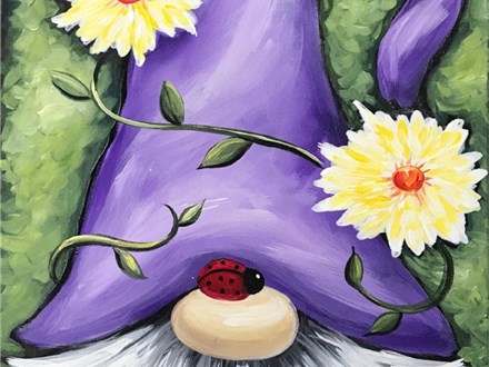 Garden Gnome Canvas Paint and Sip