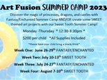 Summer Camp Week Two Sweet Tooth