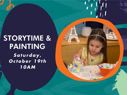 Storytime & Painting: Pumpkin Day, Pumpkin Night, Saturday, October 19 at 10am