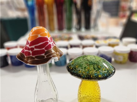 Glass Fused  Mushroom Workshop Wednesday May 22nd 6:30pm - 8:30pm