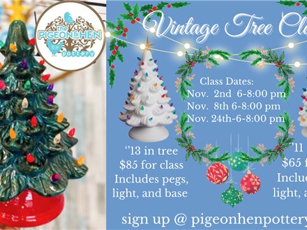 Vintage Tree Painting Class Nov 10th 2023