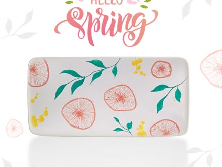 Hello Spring Plate - March 5th - $10