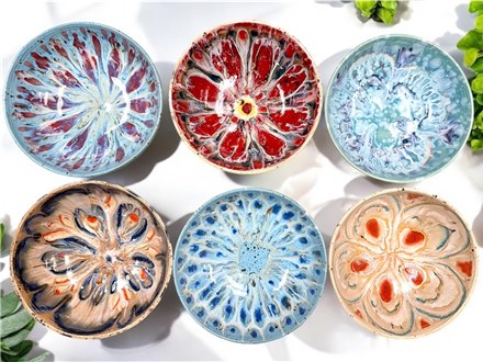 You Had Me at Merlot - Drip Bowls - Stoneware - Thursday July 31st - $52