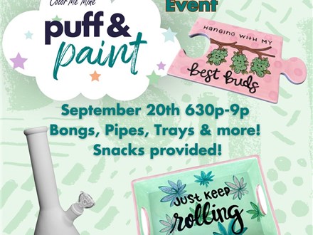 Puff & Paint - Adult Only Event - September 27th