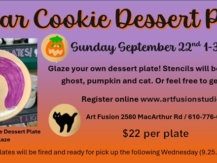 Sugar Cookie Dessert Plate Sunday Sept. 22nd 1-3pm