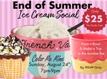 Ice Cream Social - Sunday August 24th
