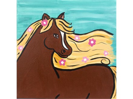 Frisky Filly Junior Canvas Painting Party at All Fired Up!