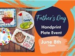 Father's Day Handprint Plate Event: Saturday June 8th 10am