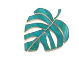 DIY Stained Glass Tropical Leaf