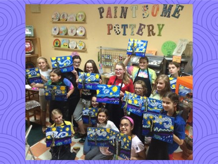 Canvas Party at PAINTSOME POTTERY
