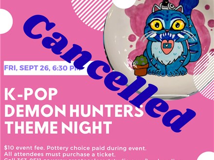 K-Pop Demon Hunters Theme Night-Friday, September 26, 6:30 pm