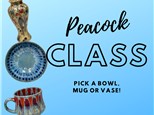 Peacock Pieces Class at KILN CREATIONS