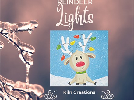 Reindeer Lights Canvas Painting Class