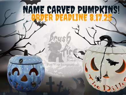 Order Now!- Personalized Name Carved Pumpkin Light Up