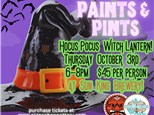 Paints & Pints Hocus Pouch Witch Hat Lantern At Sun King Brewery!!