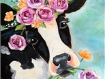 Bovine Beauty Canvas Sip and Paint
