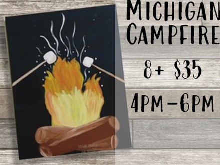 Michigan Campfire Canvas Class 7/31/25 8+ $35