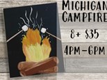 Michigan Campfire Canvas Class 7/31/25 8+ $35