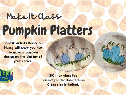 Make It Class Pumpkin Platters