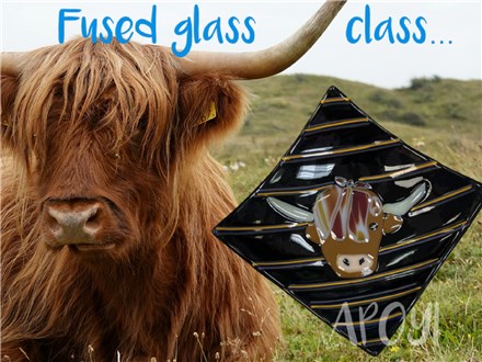 Highland Cow Fused Glass Class