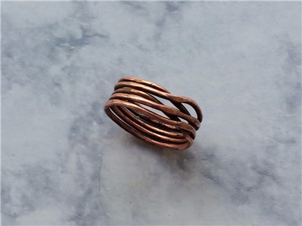 Woven Copper Ring