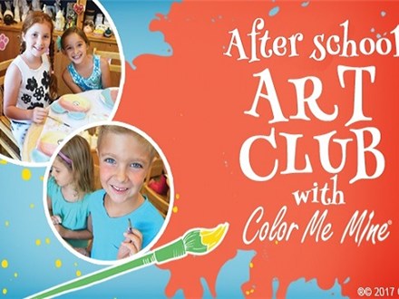 Weekly After School Art Classes with Color Me Mine!