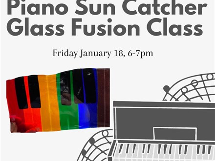 Piano Sun Catcher Glass Fusion Class