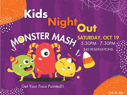 Monster Mash Kids Night Out - October 19