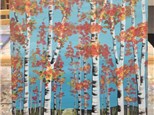 "Fall Birch" 16 x 20 Canvas Class Ages 10+ 10/13/24