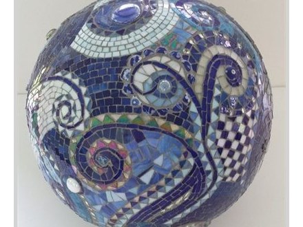 Mosaic Gazing Balls, Great for the Garden