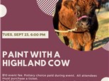 Paint With A Highland Cow-Tuesday, September 23, 6:00 pm