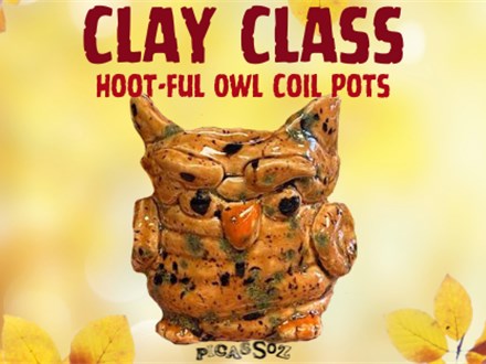 Clay Class - Owl Coil Pots