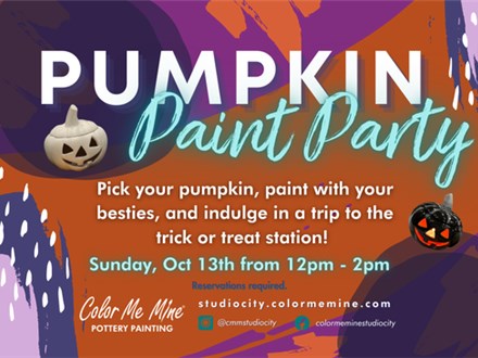 10.13.24 PUMPKIN PAINTING pARTy! 