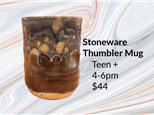 Stoneware Thumbler Mug Painting Party 9/26/25 4-6pm