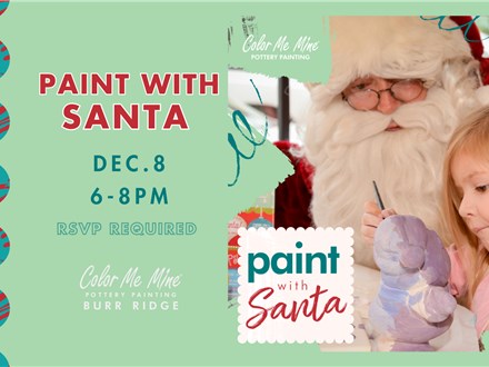 Paint with Santa: Monday, Dec. 8th, 6:00-8:00pm