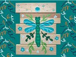 Wood Board Dragonflies or Fireflies - Summer Camp - Jun, 6th 