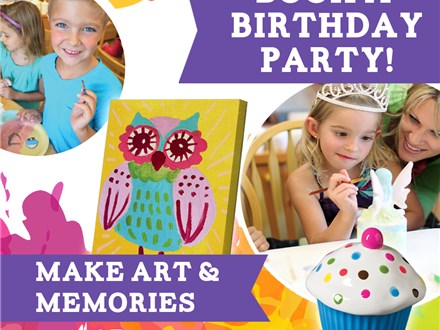 SILVER Pottery Birthday Party Package